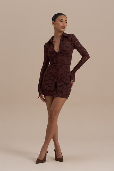 LACIE SKORT | CHOCOLATE LACE