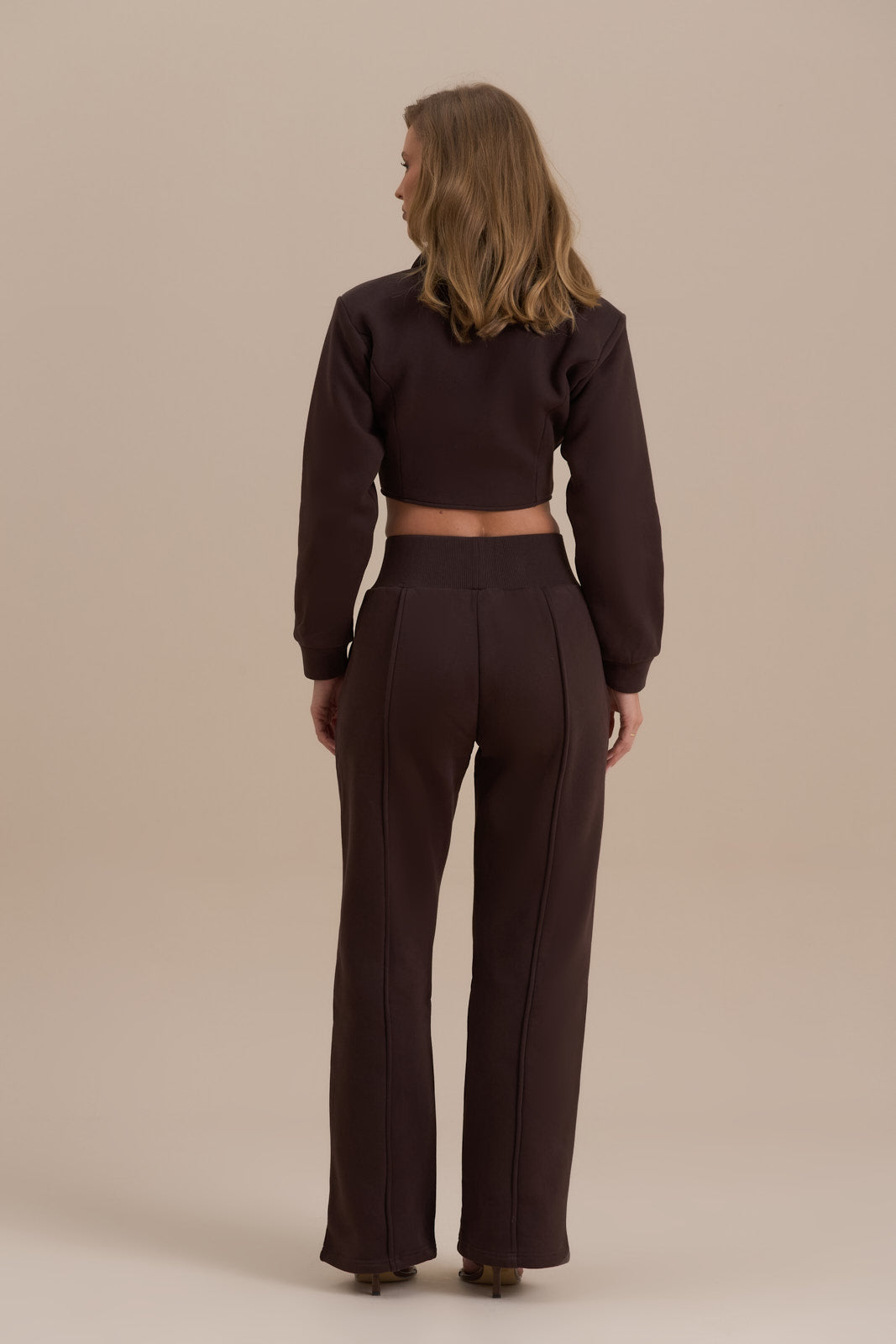 HATTIE CORSET SWEATSHIRT | CHOCOLATE