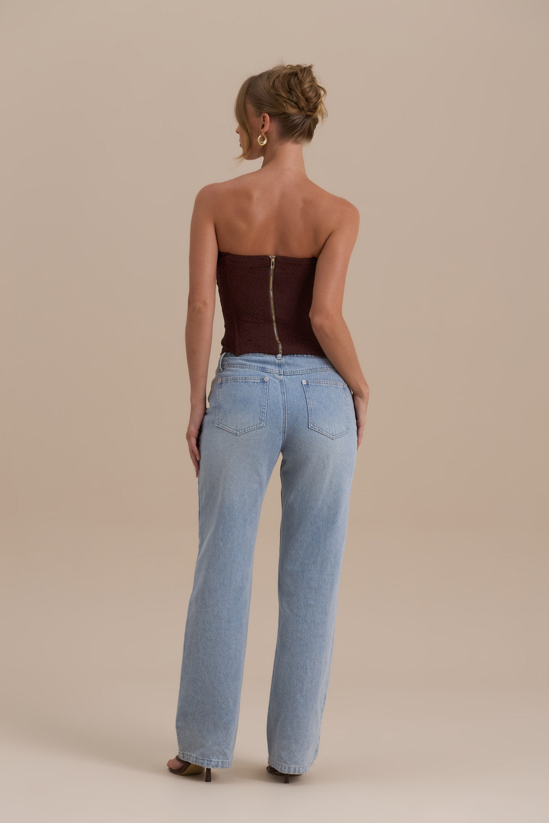 LACIE CORSET TOP | CHOCOLATE LACE
