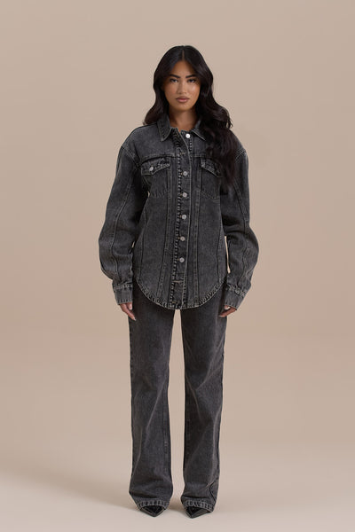 BLAZE RELAXED FIT JACKET | DARK WASH DENIM