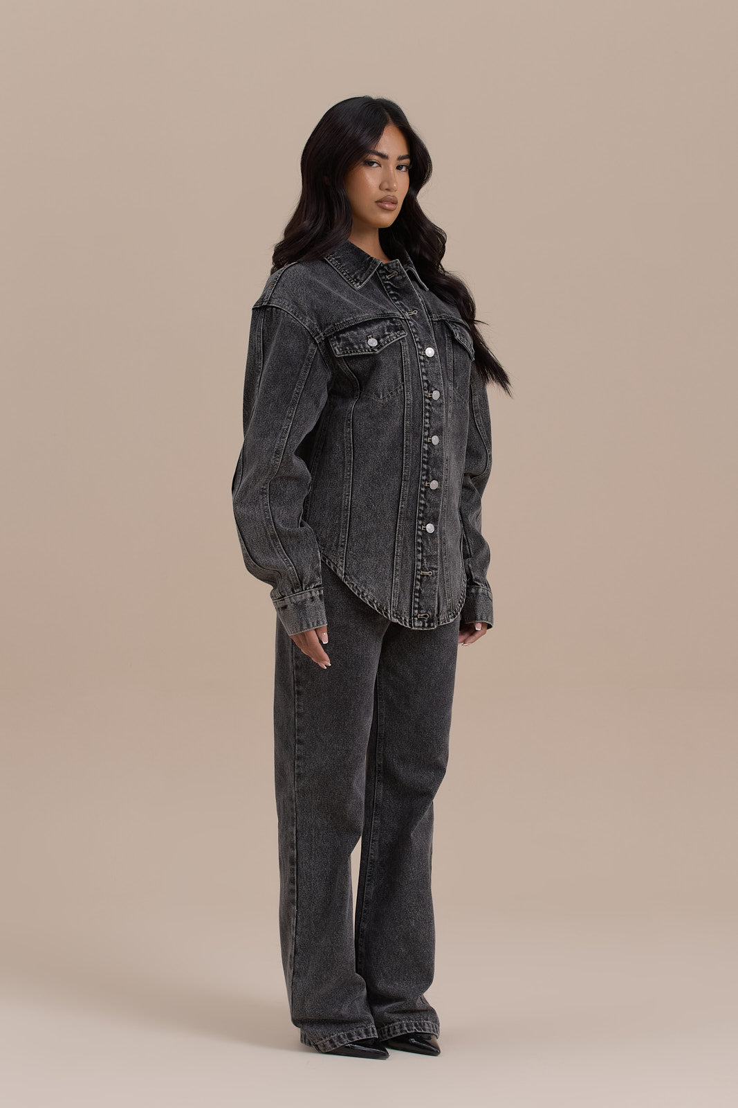 WANDER STRAIGHT LEG JEANS WITH ADJUSTABLE WAIST | DARK WASH DENIM
