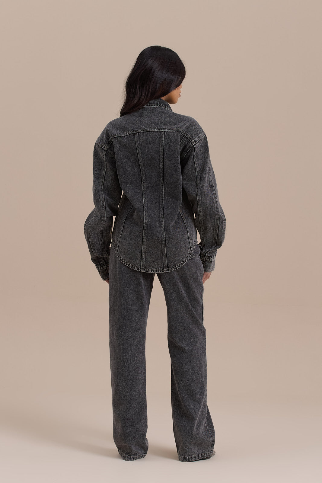 ALIX RELAXED FIT JACKET | DARK WASH DENIM