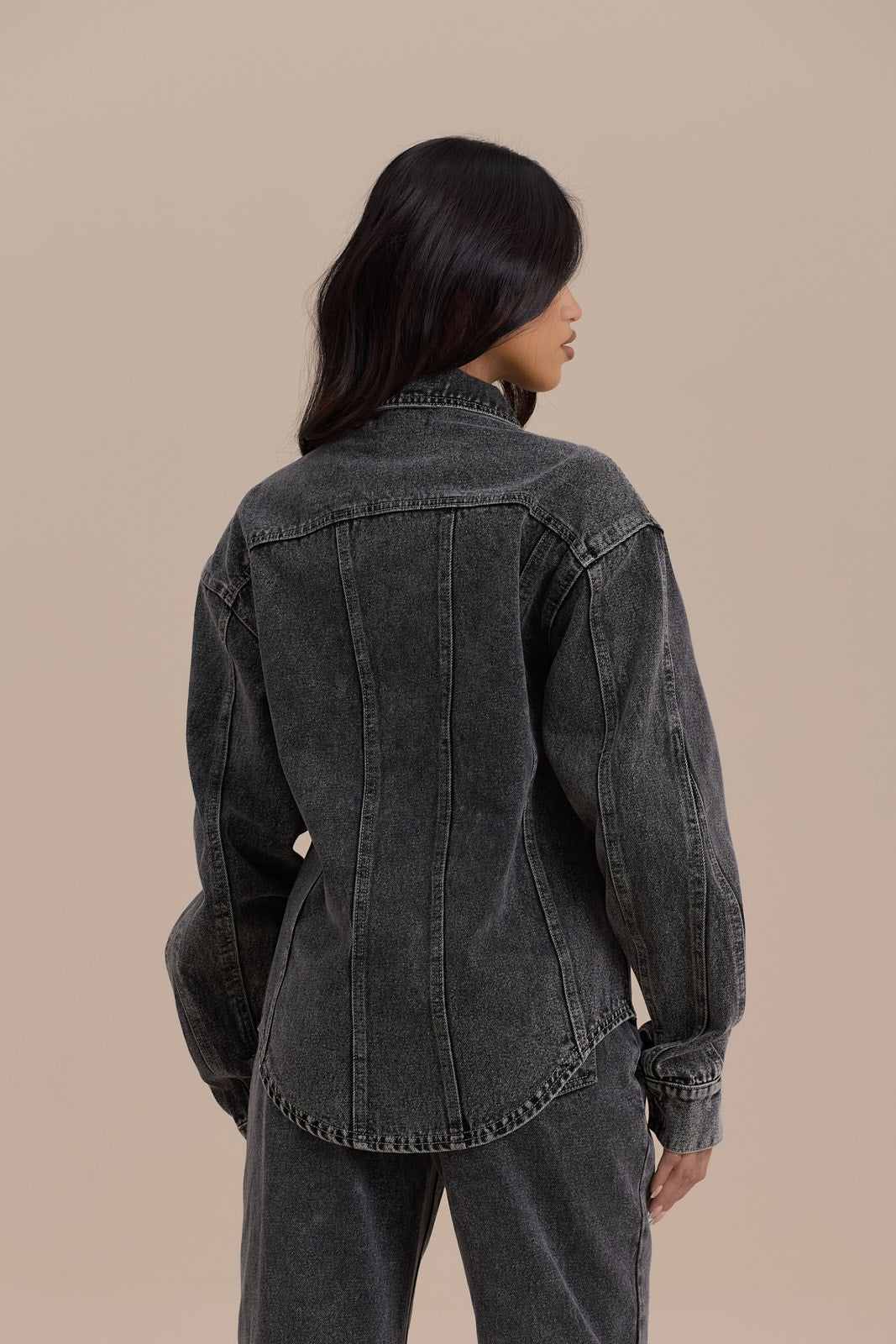 ALIX RELAXED FIT JACKET | DARK WASH DENIM