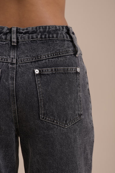 WANDER STRAIGHT LEG JEANS WITH ADJUSTABLE WAIST | DARK WASH DENIM