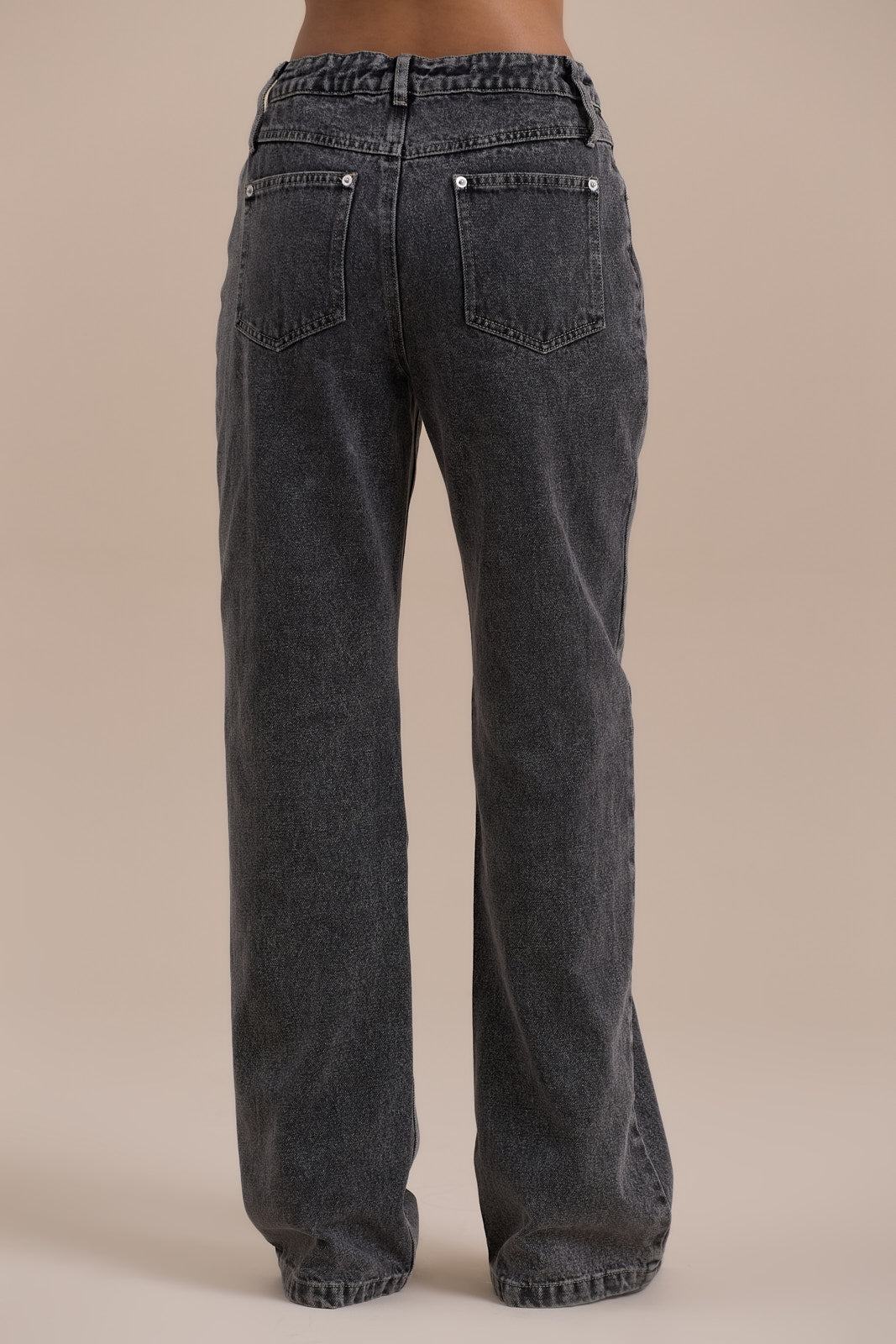 WANDER STRAIGHT LEG JEANS WITH ADJUSTABLE WAIST | DARK WASH DENIM