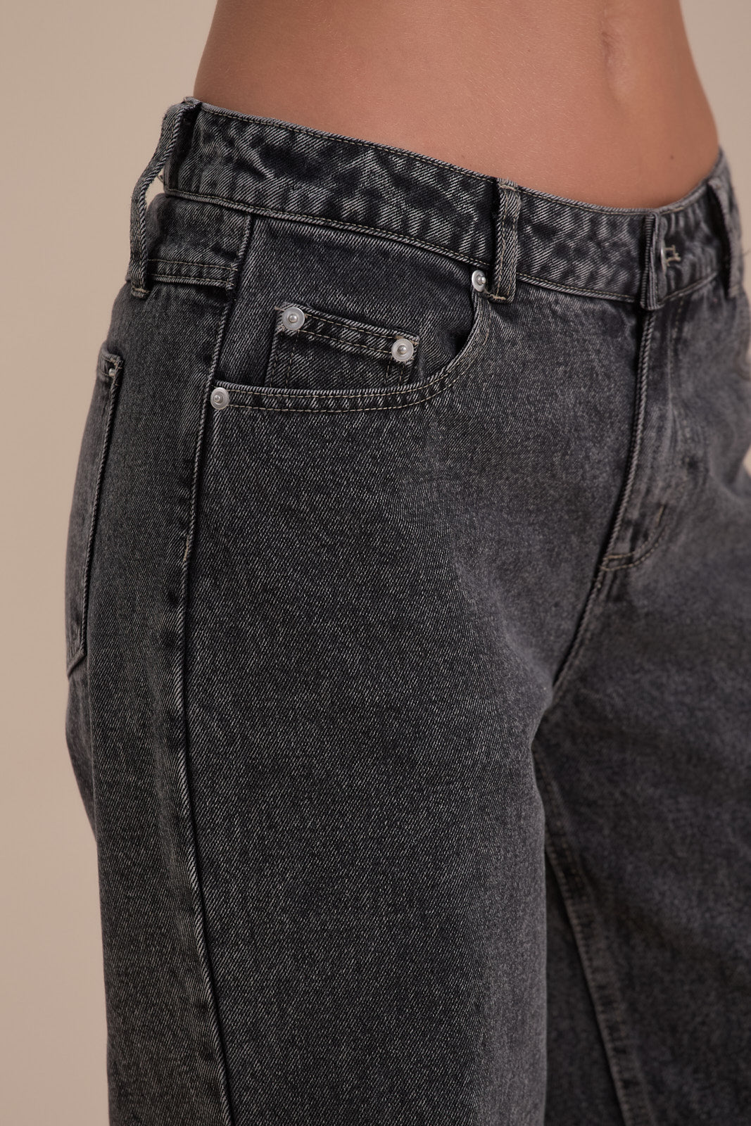 WANDER STRAIGHT LEG JEANS WITH ADJUSTABLE WAIST | DARK WASH DENIM