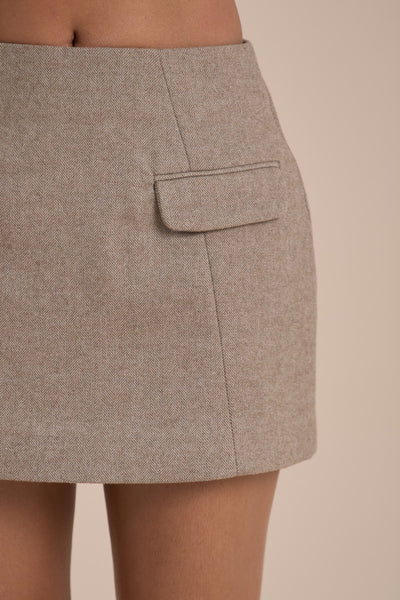 FARRON MINI SKIRT | SAND
