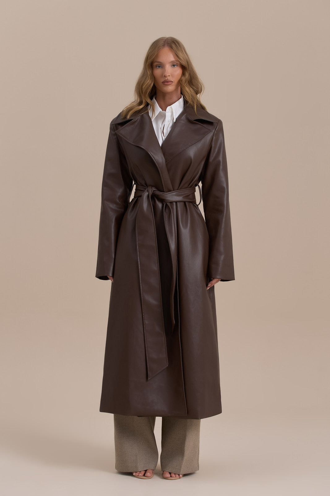 ANUSHKA COAT | CHOCOLATE