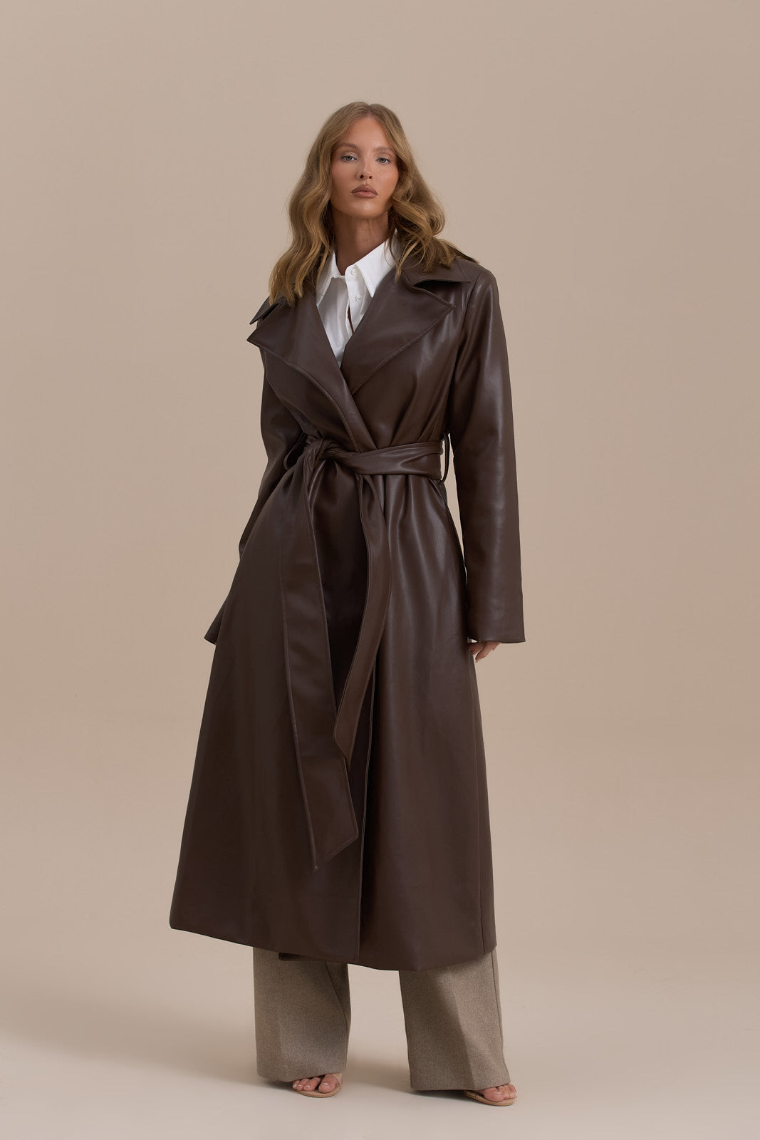 ANUSHKA COAT | CHOCOLATE