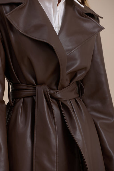 ANUSHKA COAT | CHOCOLATE