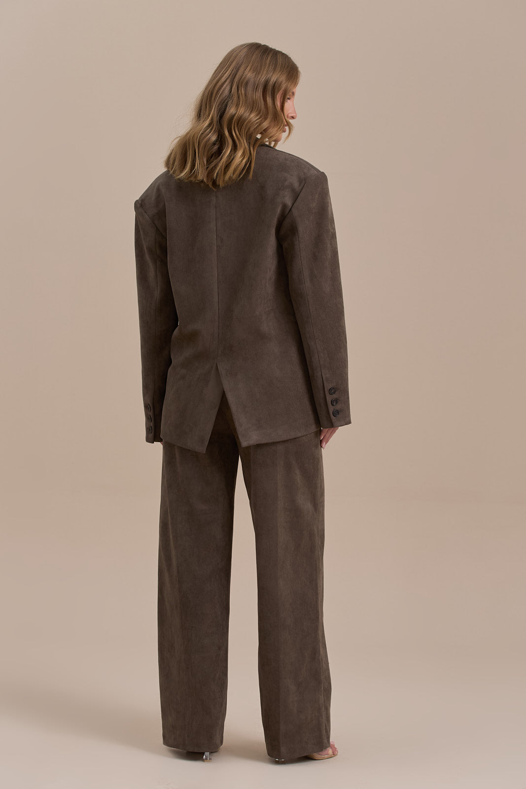 SUEDE BLAZER | DARK TAUPE