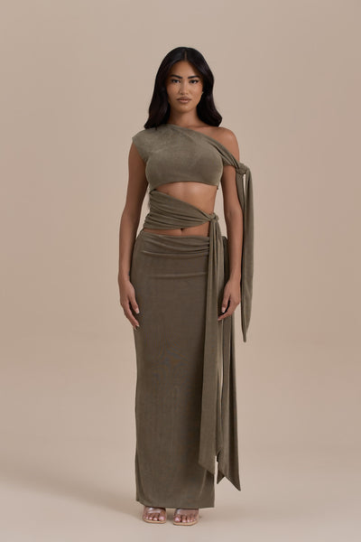 NOA MAXI SKIRT | KHAKI