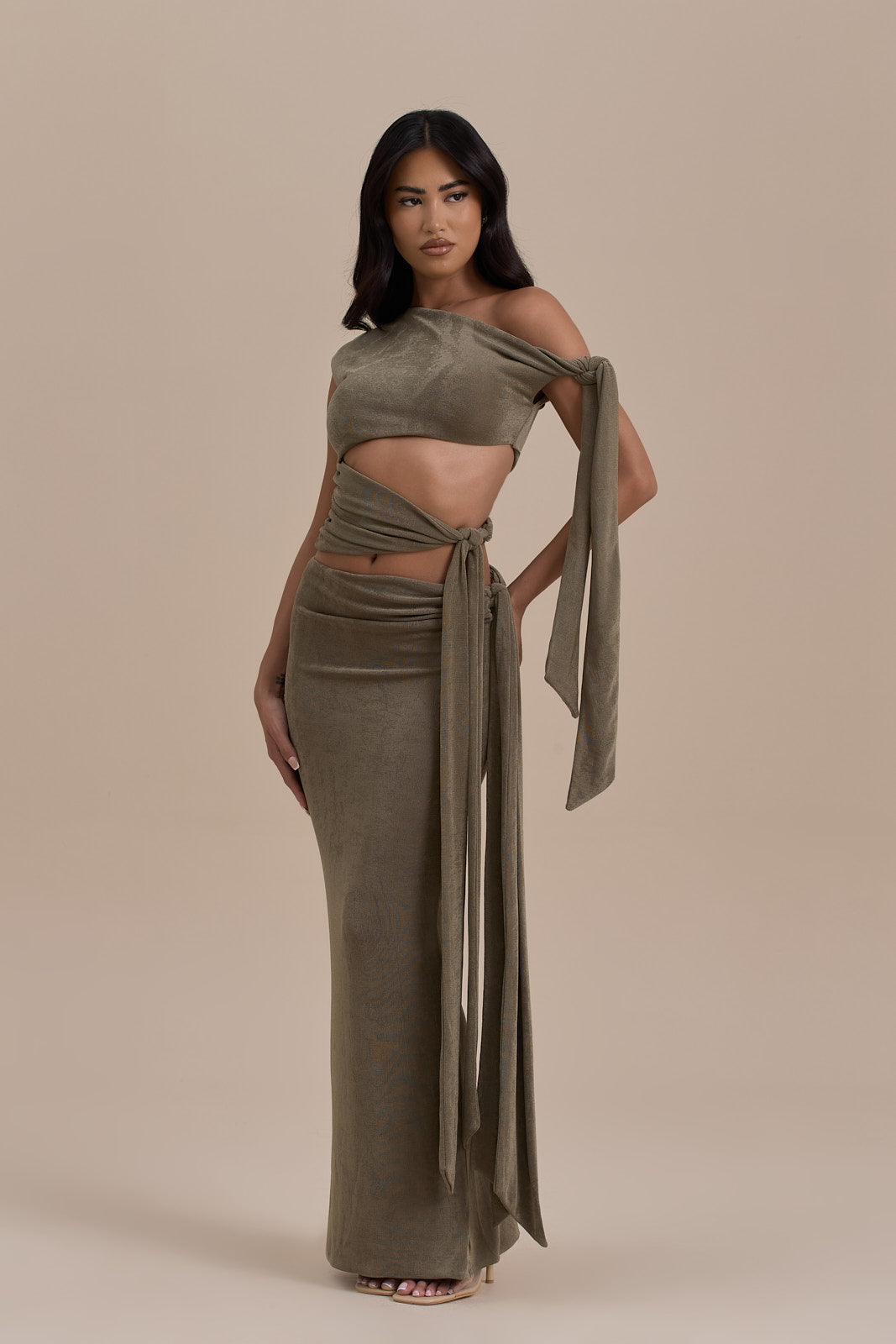 NOA MAXI SKIRT | KHAKI