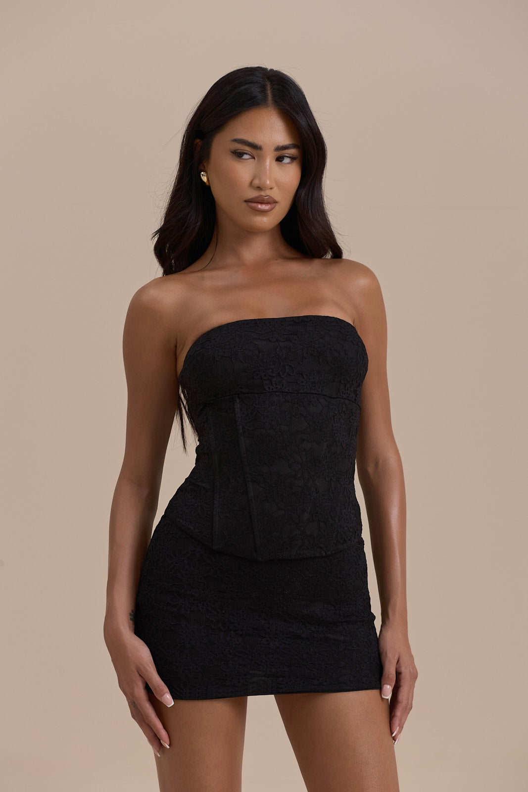 LACIE CORSET TOP | BLACK LACE