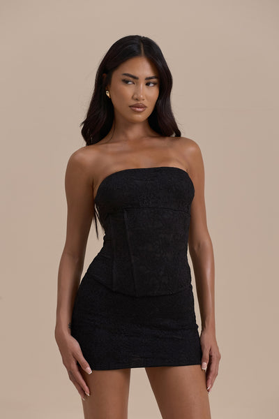 LACIE CORSET TOP | BLACK LACE