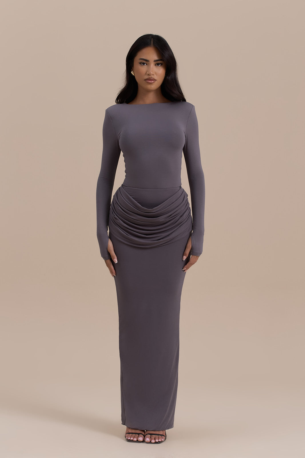 ASHTIN MAXI SKIRT | GREY