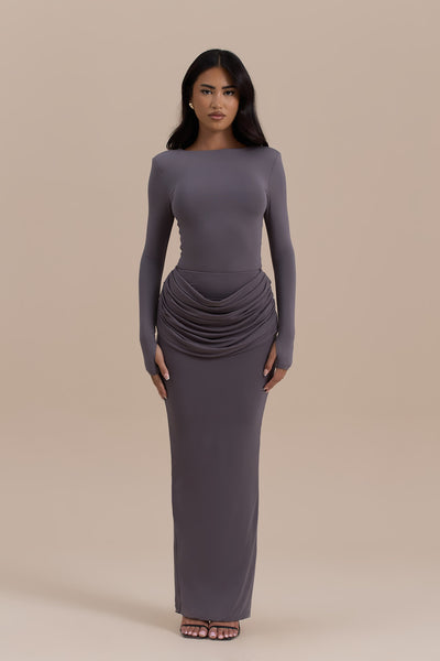 ASHTIN MAXI SKIRT | GREY