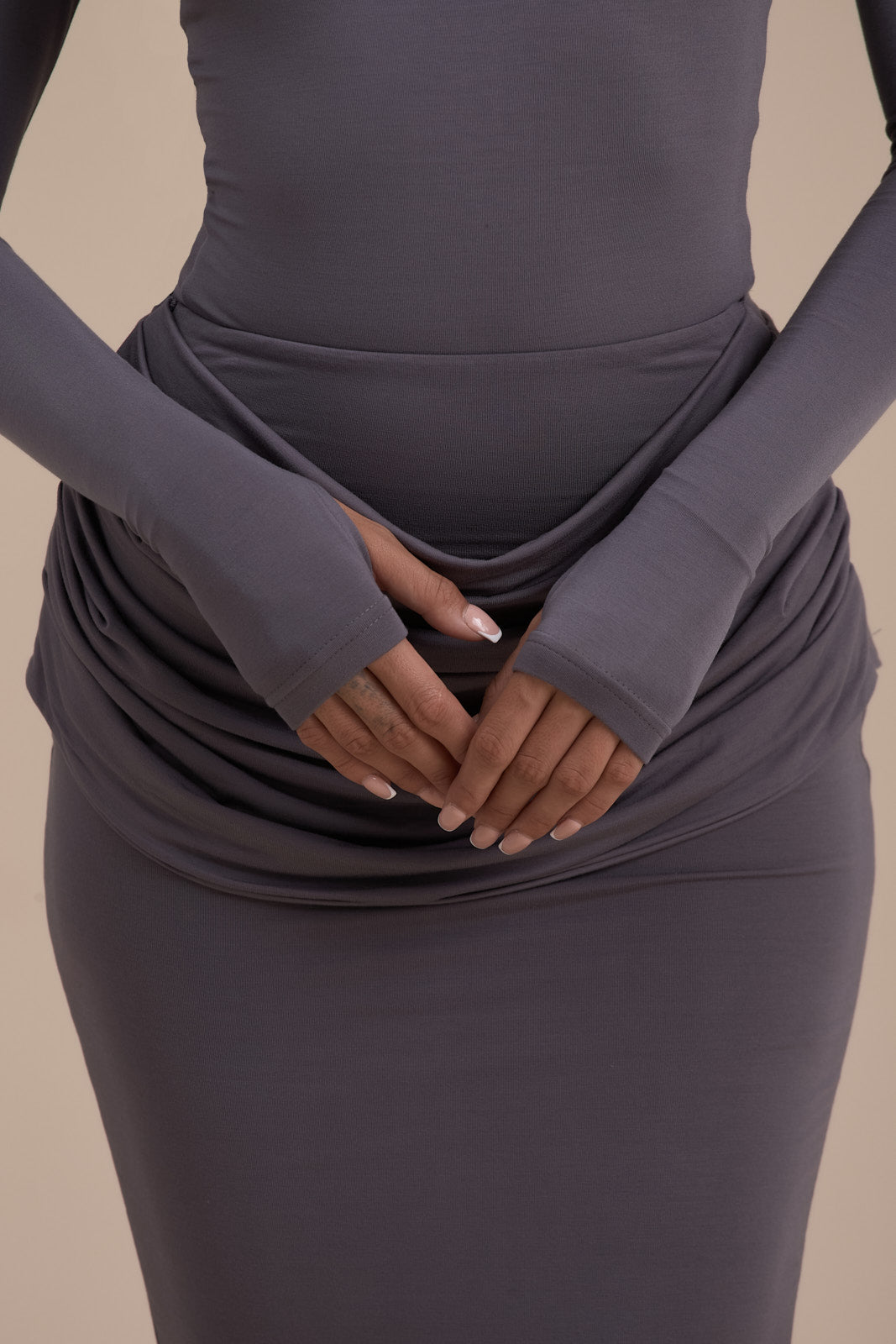 ASHTIN MAXI SKIRT | GREY
