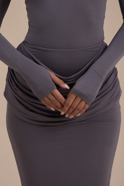 ASHTIN MAXI SKIRT | GREY