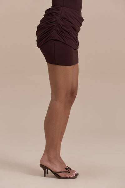 ASHTIN MINI SKIRT | ESPRESSO