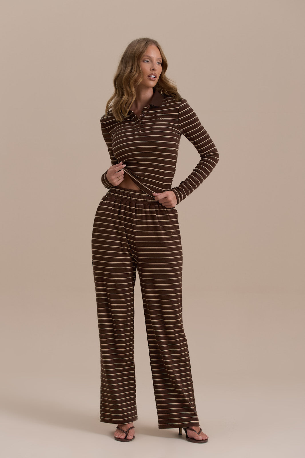 FRANKIE TROUSERS | CHOCOLATE STRIPE