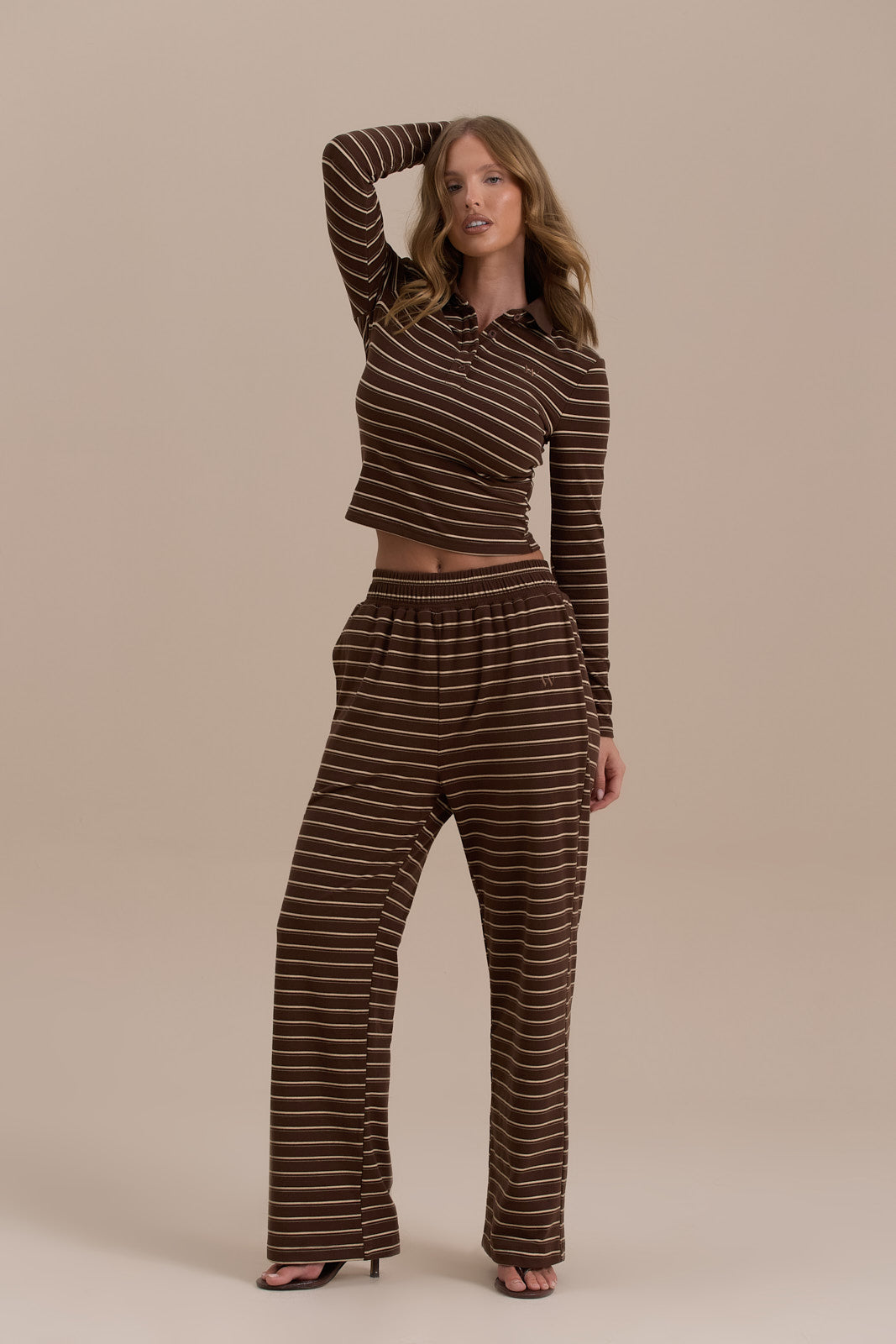 FRANKIE TROUSERS | CHOCOLATE STRIPE