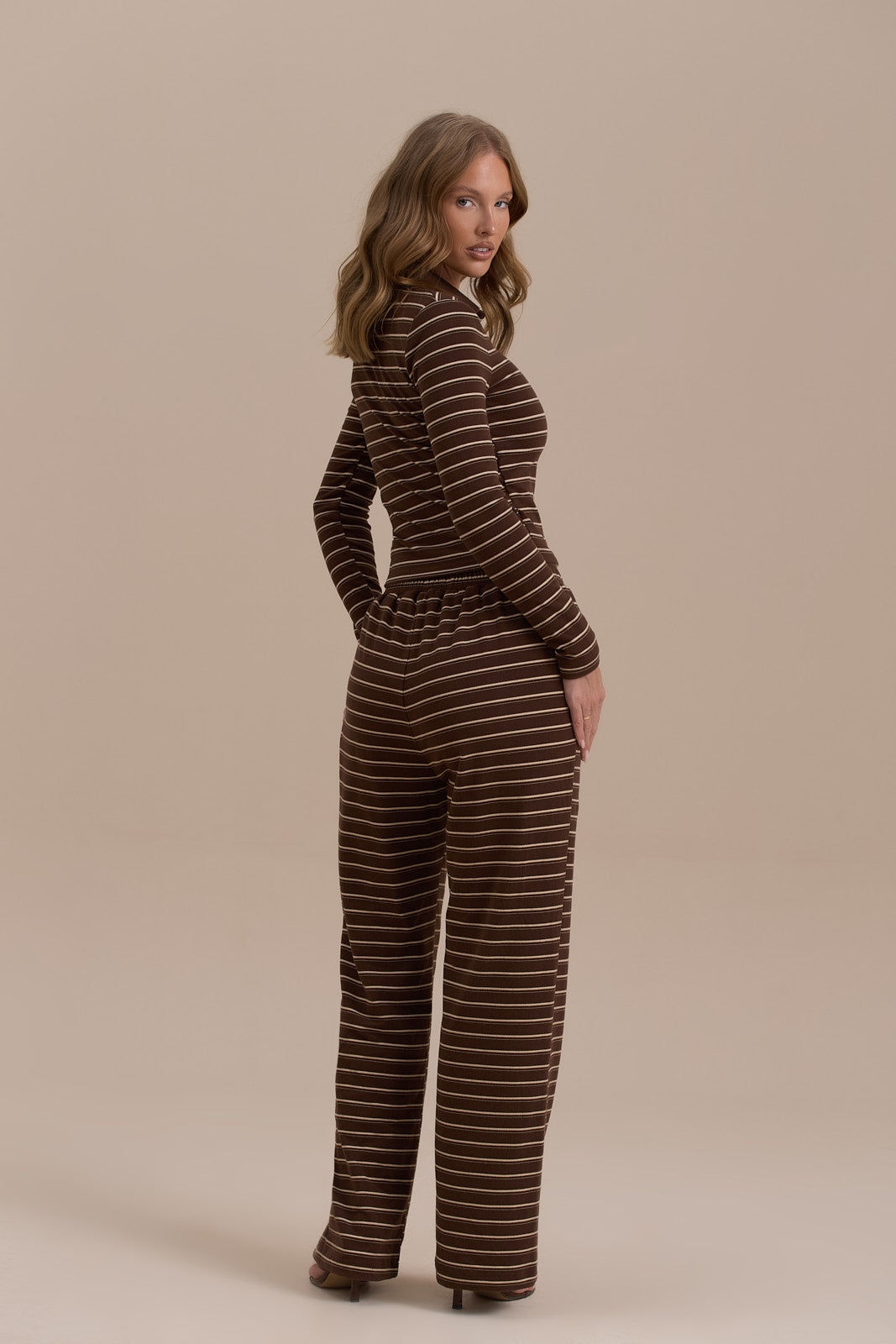 FRANKIE TROUSERS | CHOCOLATE STRIPE