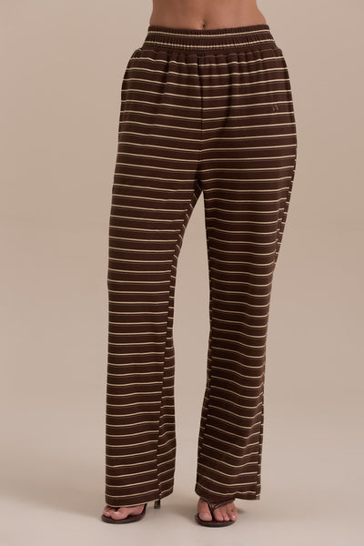 FRANKIE TROUSERS | CHOCOLATE STRIPE