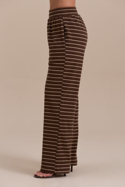FRANKIE TROUSERS | CHOCOLATE STRIPE