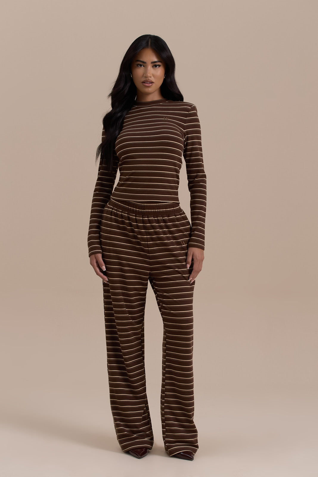 FRANKIE TROUSERS | CHOCOLATE STRIPE