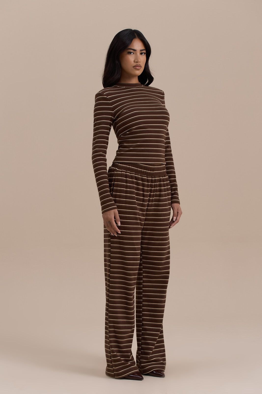 FRANKIE TROUSERS | CHOCOLATE STRIPE