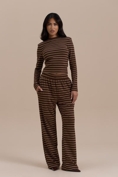 FRANKIE TROUSERS | CHOCOLATE STRIPE