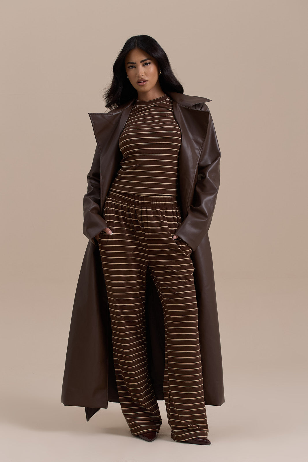 ANUSHKA COAT | CHOCOLATE
