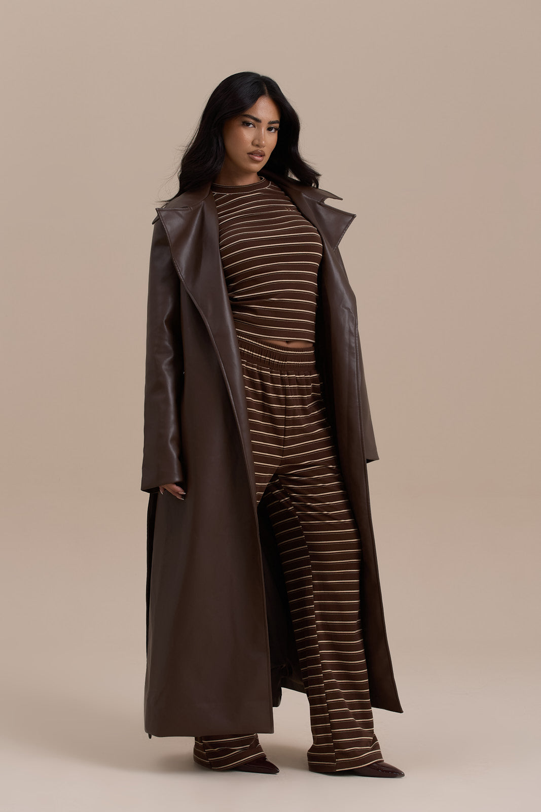 ANUSHKA COAT | CHOCOLATE