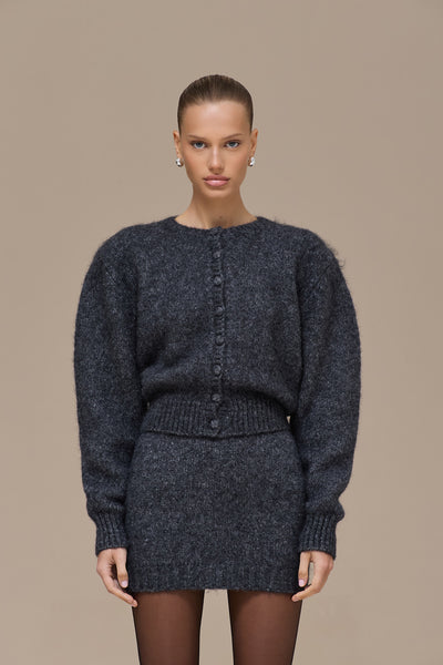 MISTY CARDIGAN | GREY SPARKLE