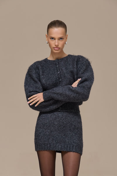 MISTY CARDIGAN | GREY SPARKLE