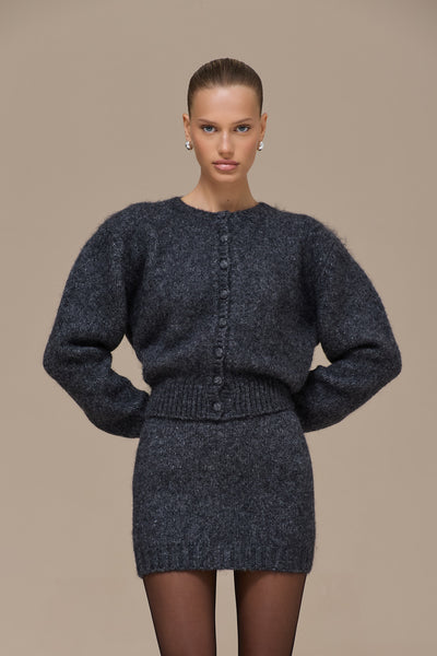 MISTY CARDIGAN | GREY SPARKLE