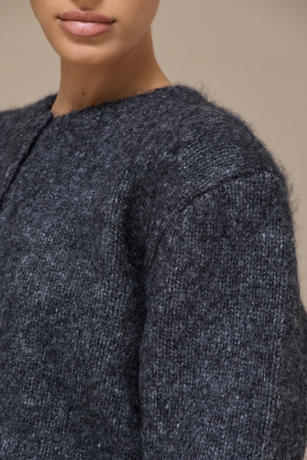 MISTY CARDIGAN | GREY SPARKLE