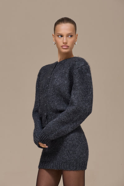 MISTY CARDIGAN | GREY SPARKLE