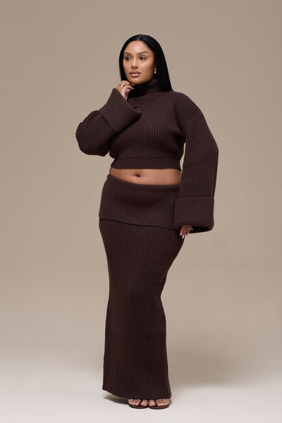 MABEL MAXI SKIRT | CHOCOLATE