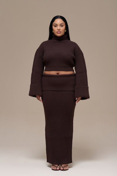 MABEL MAXI SKIRT | CHOCOLATE