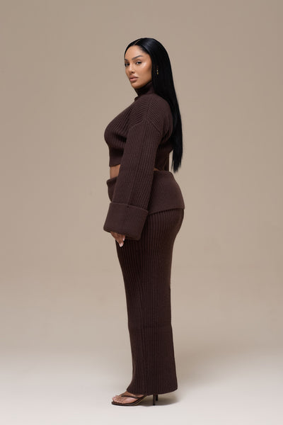 MABEL MAXI SKIRT | CHOCOLATE