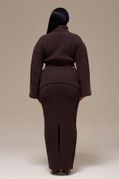MABEL MAXI SKIRT | CHOCOLATE