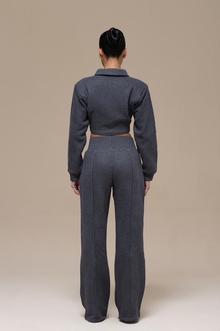 HATTIE CORSET SWEATSHIRT | CHARCOAL - SALE – Wander Doll