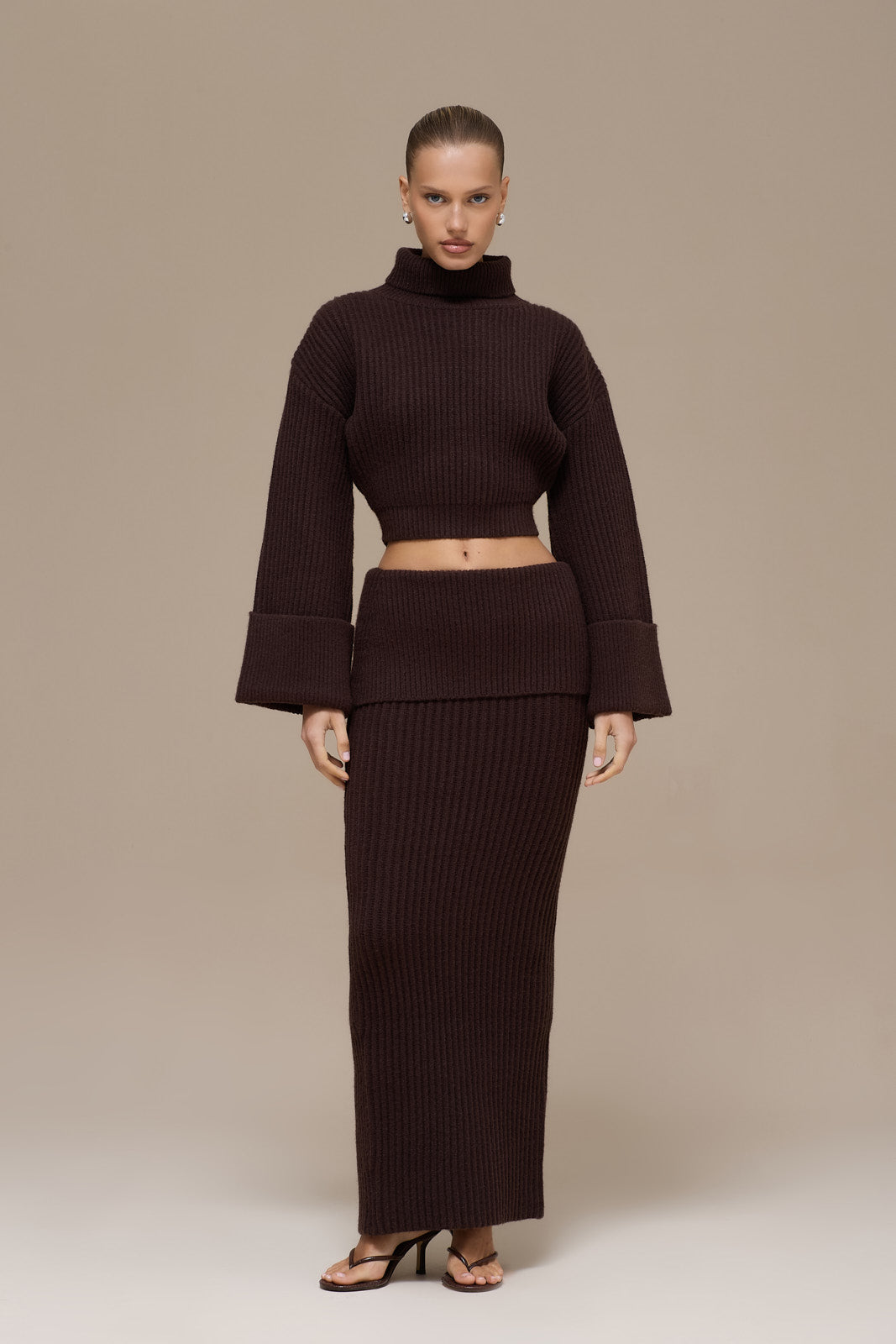 MABEL MAXI SKIRT | CHOCOLATE