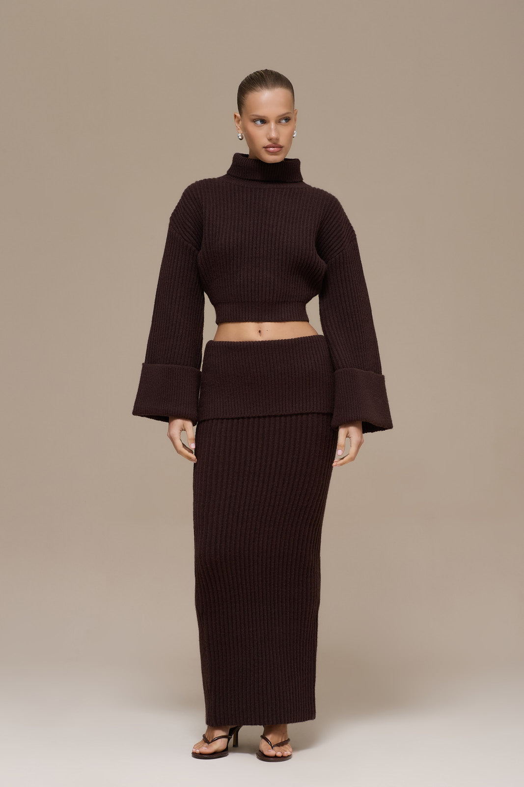 MABEL MAXI SKIRT | CHOCOLATE