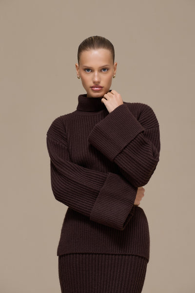 MABEL JUMPER | CHOCOLATE