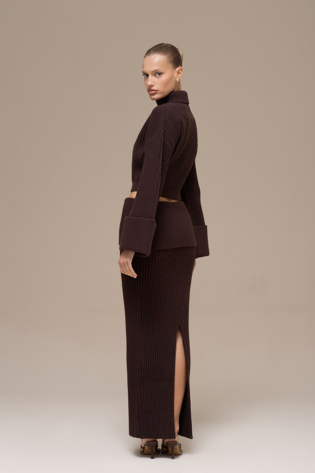 MABEL MAXI SKIRT | CHOCOLATE