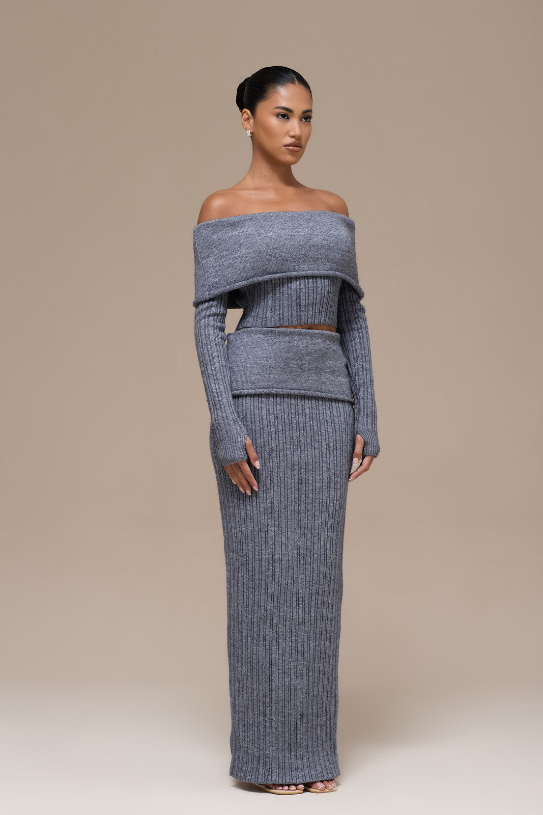 MOLLIE KNIT CO-ORD | GREY