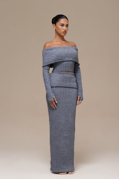 MOLLIE KNIT CO-ORD | GREY